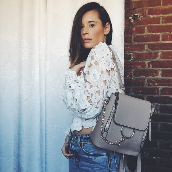 🆕Makenna Taupe Vegan Leather Mini Backpack - Picture 2 of 8